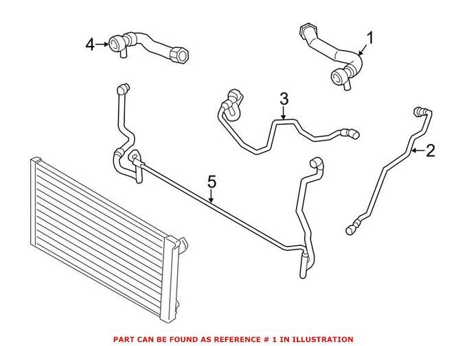 BMW Radiator Coolant Hose - Upper 17128513603